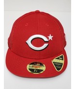 New Era Cincinatti Reds 59Fifty Fitted Cap 7 1/4 Monocamo Truckers Hat MLB - £31.60 GBP