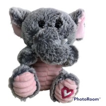 Valentines Elephant Valentine’s Day Plush 7 Inch Gray Collectible Toy Romance - £11.64 GBP
