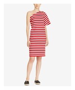 Lauren Ralph Lauren Womens One Shoulder Red Stripe Cotton Casual Dress S... - £15.73 GBP