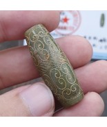 Colgante de cuentas de jade verde chino temprano certificado haitiano... - $52.32
