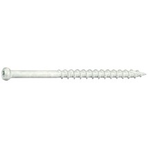 #8 x 2-1/2&quot; White XL1500 Star Trim Head Wood Screws (30 pcs.) - $12.91