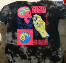 Chemistry Retro Find Balance Good Vibes Skull T-Shirt - XL - $7.95