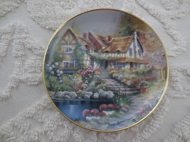 Franklin Mint Andres Orpinas Cobblestone Cottage Commemorative Porcelain Plate - £4.58 GBP