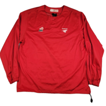CFL Reebok Calgary Stampeders Vintage Red Pullover Jacket Windbreaker Me... - $39.14