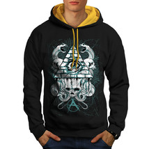 Wellcoda Triangle Snake Fashion UK Mens Contrast Hoodie - $44.27