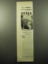 1950 Italy Tourism Advertisement - Enjoy winter.. welcome spring.. in Italy - £14.48 GBP