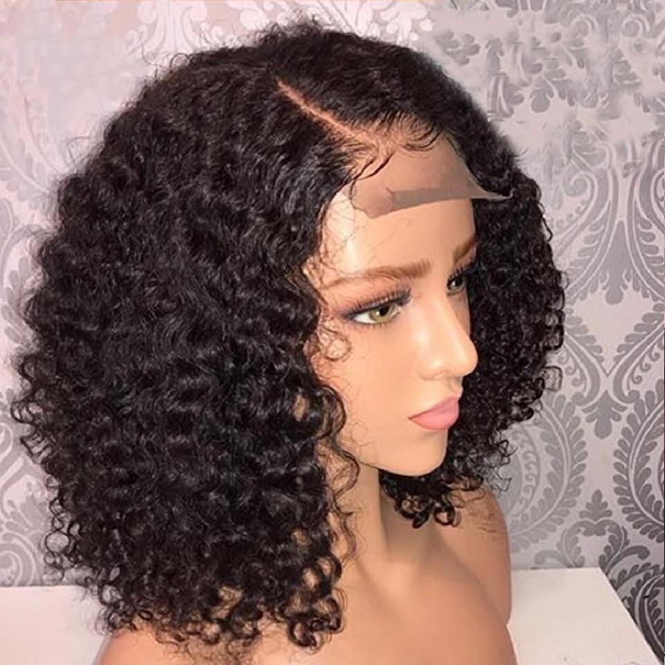 Primary image for Brazilian Jerry Curl Wig Curly Lace Front Human Hair Wigs Lace Frontal Wig Short