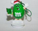 M  Ms Green Peanut Caroler Tube Topper Christmas Ornament 2 1/2 Inches T... - $4.99