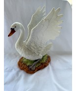 Rare Andrea by Sadek Mute Swan Figurine – 8.5” Tall, Hand-Painted Porcelain - $42.08