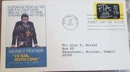First Day of Issue Sidney Poitier &quot;To Sir, With Love Parent Teacher Assn Stamp - £4.68 GBP
