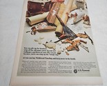 Weldwood Paneling Wallpaper Tools Mess US Plywood Vintage Print Ad 1968 - $10.98