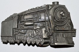 Locomotive Train Engine Belt Buckle Indiana Metal Craft 1979 Pewter 3D - £15.14 GBP