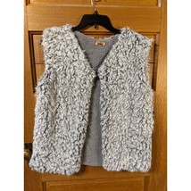 Janice Apparel Women&#39;s Faux Fur Vest One Size Fits Most Gray - $12.95