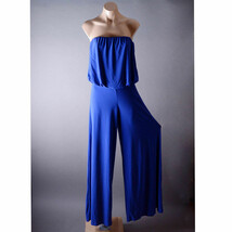 Royal Blue Womens Strapless Evening Party Playsuit Casual Jumpsuit Rompe... - $29.99