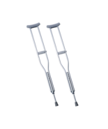 Pair of Adult Aluminum Push-Button Crutches - Adjustable 62-70 inches  -... - $25.18