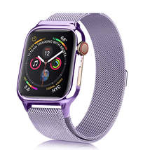 Milanese Loop Magnetic Stainless Steel Watchband With Frame for Apple Watch Seri - £12.30 GBP