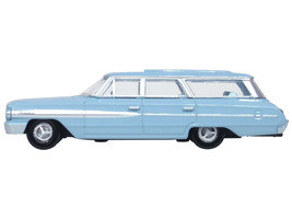 1964 Ford Country Sedan Skylight Blue 1/87 (HO) Scale Diecast Model Car by Oxfor - $27.89