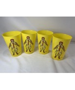 Vintage McDonald&#39;s Yellow Ronald McDonald Plastic Cups, lot of 4 - €12,03 EUR