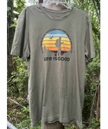 Life Is Good Paths in Life Dirt Camp Hiking T-shirt M Adult Unisex Tee O... - $25.43 CAD