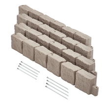 VEVOR Faux Stone Landscape Edging, 46.8 x 3.9 in Realistic Lawn Edging, ... - $109.99