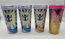 Royal Carribean Coca-Cola Refillable Insulated Cups Lot Of 4 READ - $20.00