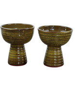 Harding Black Texas Studio Art Pottery Stemmed Cups - $594.00