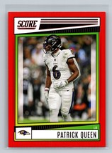 Patrick Queen #186 2022 Score Baltimore Ravens Red - £1.56 GBP