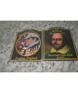 Lot of 2 Wall-hangings, Shakespeare &amp; Sherlock Holmes, Pub Signs New - $19.99