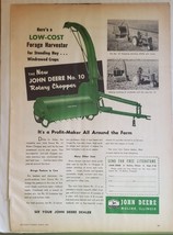 1956 John Deere Number 10 Rotary Chopper  Magazine Ad - £10.99 GBP