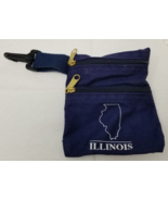 State of Illinois Utility Pouch Zippered Pockets Clip On Fabriko Small B... - $15.15