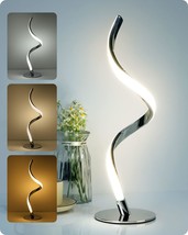  Decor Modern Spiral Bedside Lamp 3 Colors Touch Control LED Table Lamp Ste - £53.22 GBP