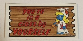 The Smurfs Trading Card 1982 #52 You’re In A Class By Yourself - £1.98 GBP