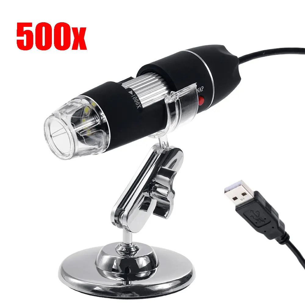 Mega Pixels 1600X 8 LED Digital Microscope USB Endoscope Camera Microscopio Magn - £210.13 GBP