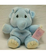 Tender Tails Plush Toy Elephant Blue Yellow Precious Moment Enesco - £13.18 GBP