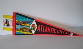 Atlantic City Banner Felt Pennant Steel Pier Convention Hall Slot Machin... - £41.49 GBP