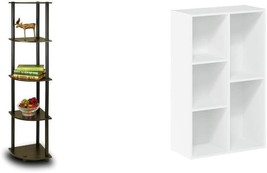 Both The Luder Bookcase/Book/Storage, 5-Cube, White And The Furinno Turn-N-Tube - £60.68 GBP