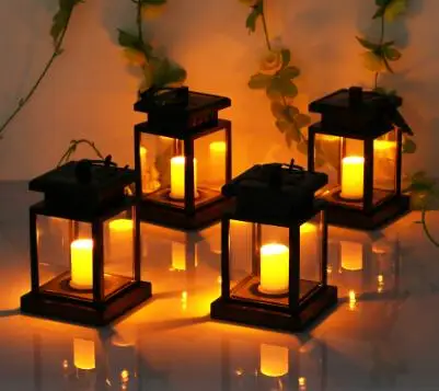 MEMEOKON Outdoor waterproof solar candle lights 4 pieces for lawn campin... - £89.47 GBP
