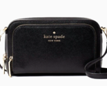 New Kate Spade Staci Dual Zip Around Crossbody Black - £67.68 GBP