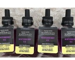 Bath &amp; Body Works WINTERBERRY ICE Wallflowers Fragrance Refill ~ Lot of 4 - $24.26