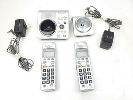 Panasonic KX-TG1031S Home Phone Bundle w 2 Handsets 1 Main Base 1 Satellite Base - £19.42 GBP