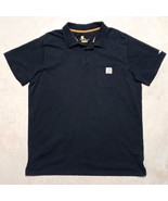 Carhartt Force Black Relaxed Fit Chest Pocket Workwear Polo Shirt - Mens XL - $17.95