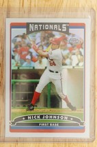 2006 Topps Chrome Baseball Card Refractor NICK JOHNSON #111 Washington N... - £7.64 GBP