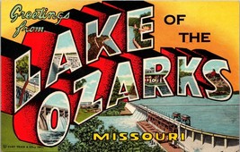 Greetings from Lake of the Ozarks Missouri Postcard PC29 - £3.98 GBP
