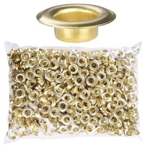 3/8 Size 2 Grommets Brass Finish Leather Bags Signs Poster Eyelet 1000 Pack - £31.12 GBP