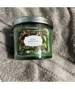 Everyday Luxe Pine Wreath 1-Wick Candle 3.5oz Scented Aromatherapy Used - $4.95