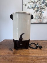 West Bend Coffee Party Percolator 12 To 30 Cup Model 58130 Almond Vintage - $37.39