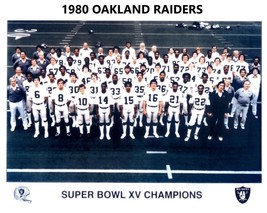 1980 OAKLAND RAIDERS 8X10 TEAM PHOTO FOOTBALL PICTURE NFL SBXV CHAMPS - £3.94 GBP