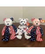 Lot of 3 America themed Ty Beanie Babies - £9.43 GBP