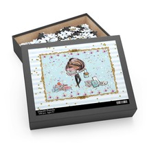 Personalised/Non-Personalised Puzzle, Teacher, Brunette Hair, Olive Skin, awd-23 - £19.63 GBP+