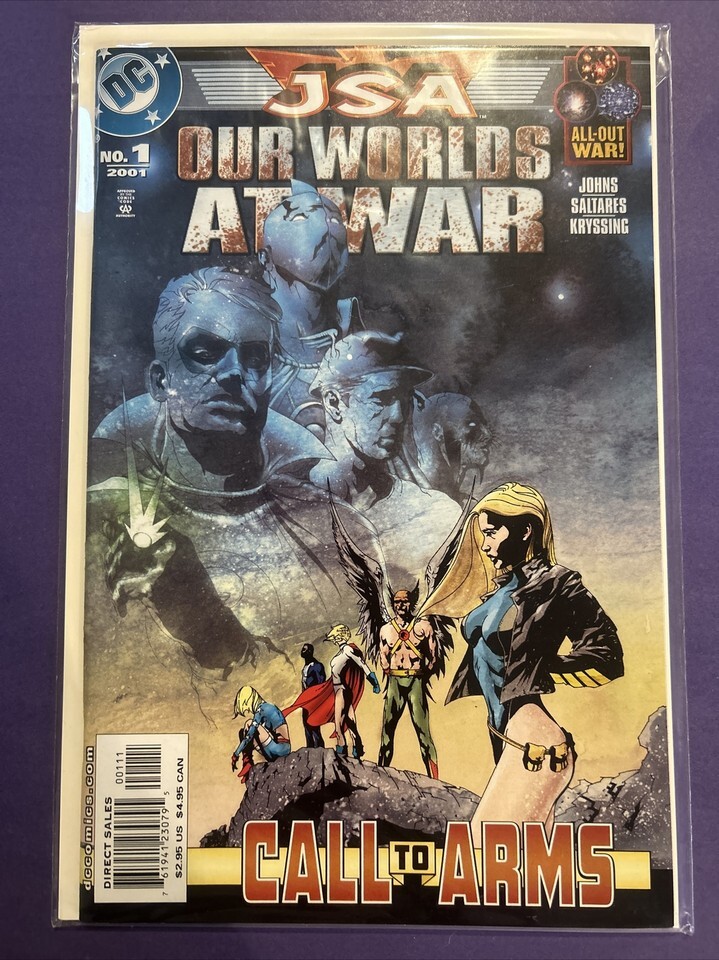 JSA Our Worlds at War #1 DC Comics 1st Edition Direct Sales - $11.25